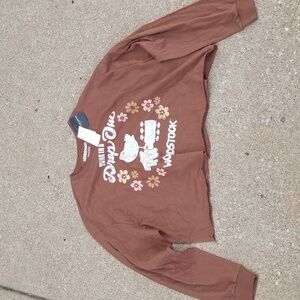 Woodstock Cropped Graphic Women's Top Small